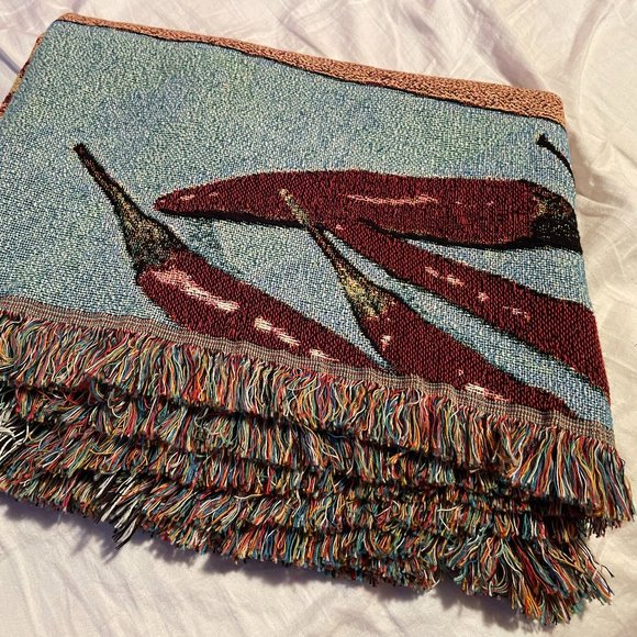 Popeyes Louisiana Kitchen Woven Tapestry Blanket Throw - Picture 5 of 5